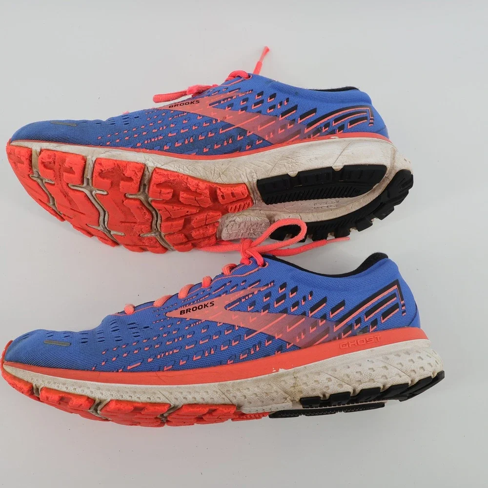 Brooks Ghost 13 Womens‎ Blue Coral Running Shoes Size 12 B Medium